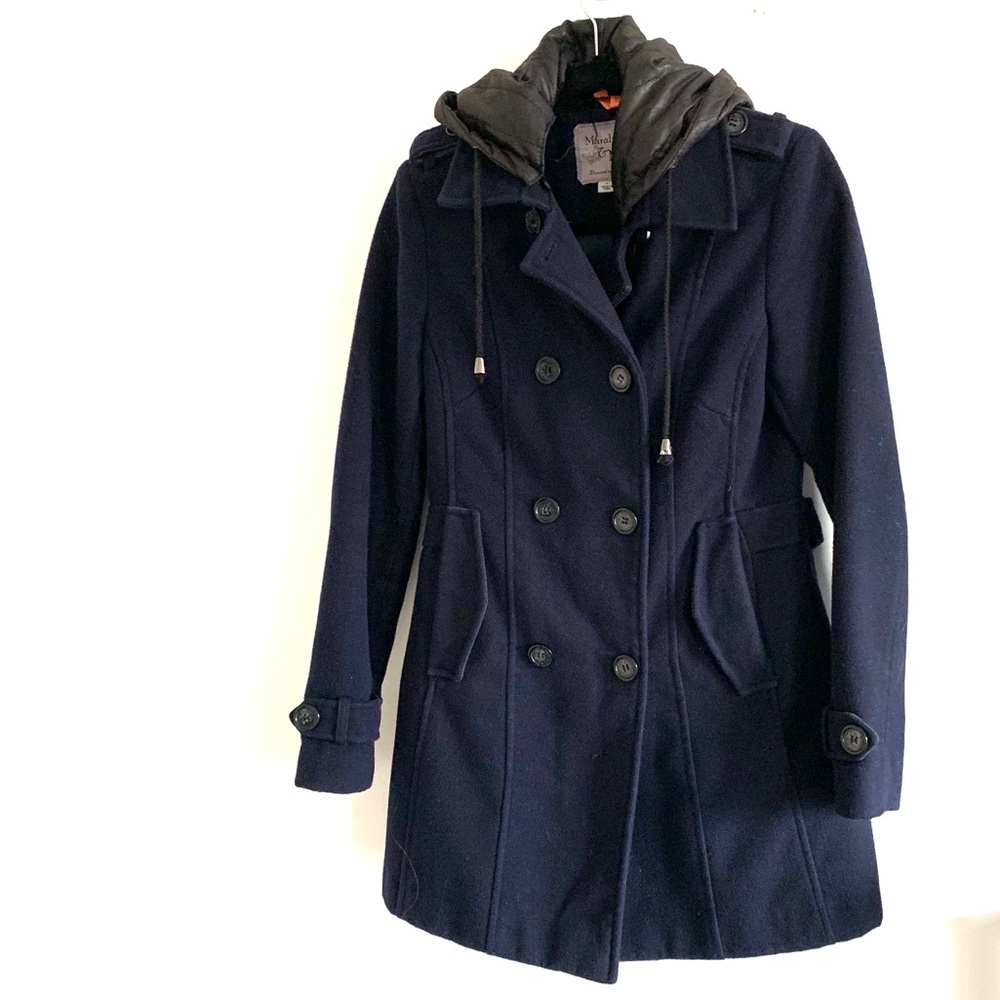 MARALYN & ME Navy Coat